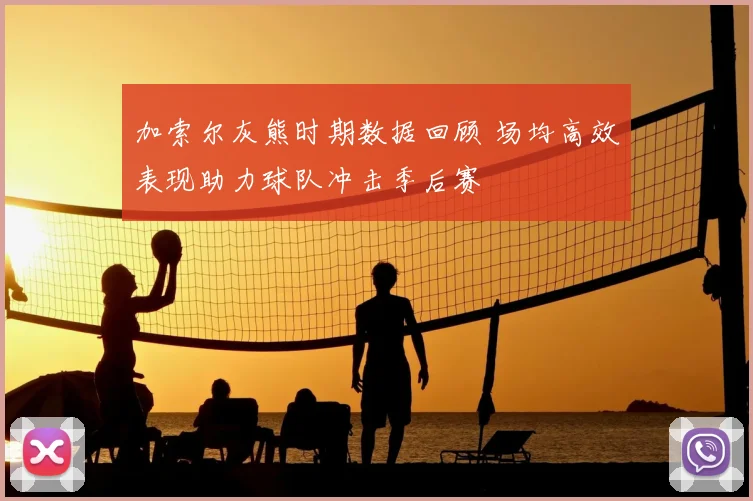加索尔灰熊时期数据回顾 场均高效表现助力球队冲击季后赛